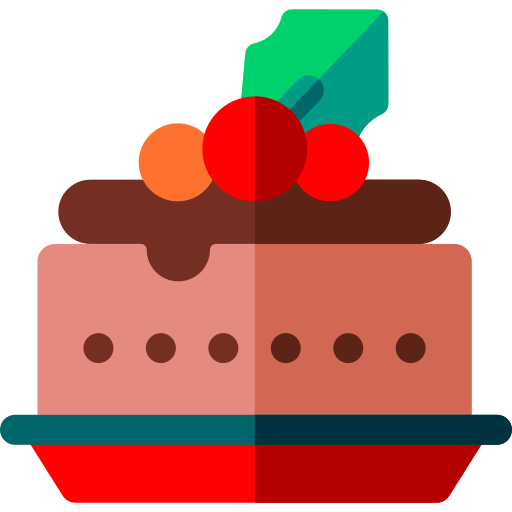 Рождественский десерт Basic Rounded Flat иконка