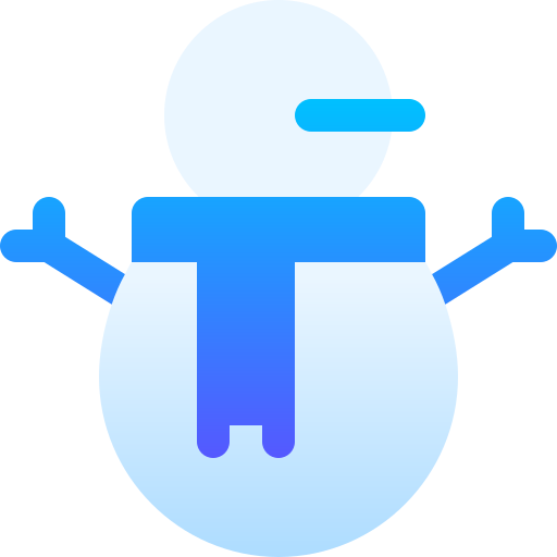 Snowman Basic Gradient Gradient icon
