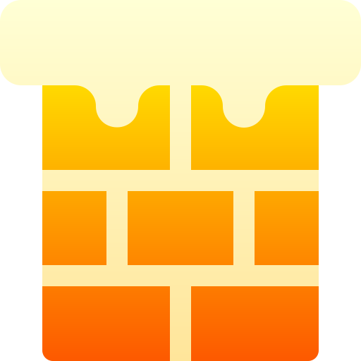 chimenea Basic Gradient Gradient icono