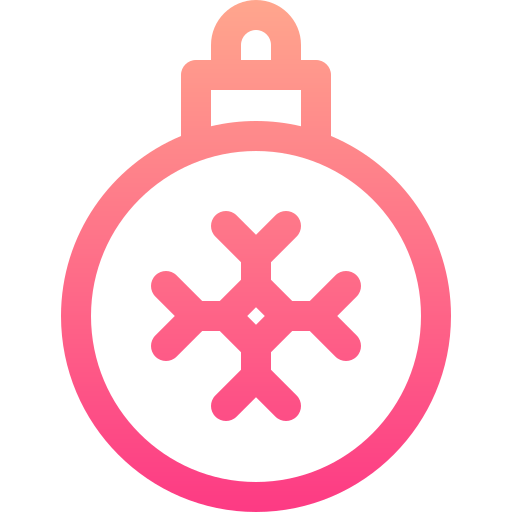 pelota de navidad Basic Gradient Lineal color icono