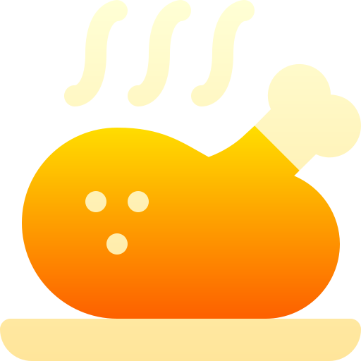 pieczony kurczak Basic Gradient Gradient ikona