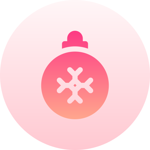 weihnachtskugel Basic Gradient Circular icon