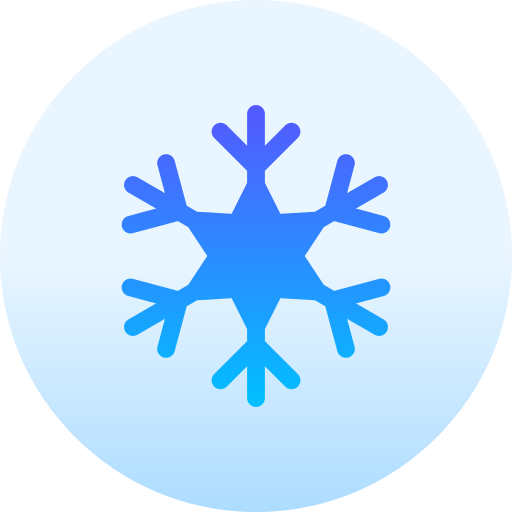 sneeuwvlok Basic Gradient Circular icoon
