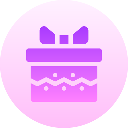 Gift Basic Gradient Circular icon