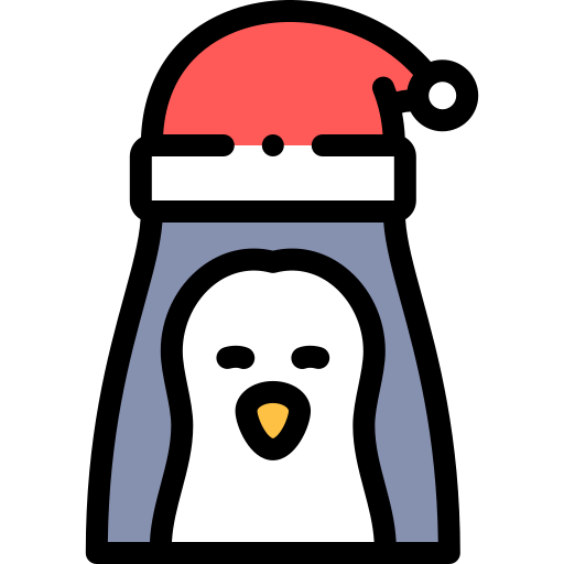 pinguin Detailed Rounded Lineal color icon