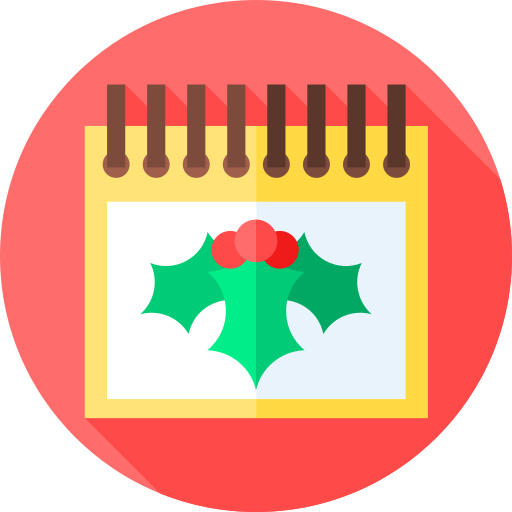 kalender Flat Circular Flat icon