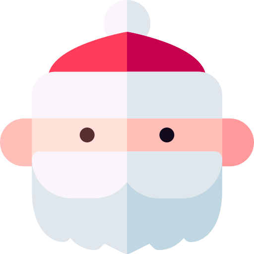 kerstman Basic Rounded Flat icoon