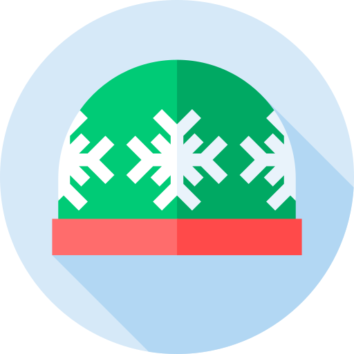 czapka zimowa Flat Circular Flat ikona