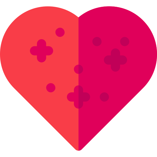 corazón Basic Rounded Flat icono