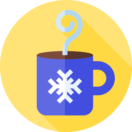 Hot chocolate Flat Circular Flat icon