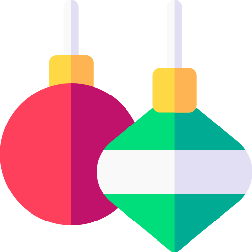 Christmas balls Basic Rounded Flat icon