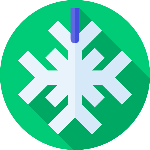 Snowflake Flat Circular Flat icon