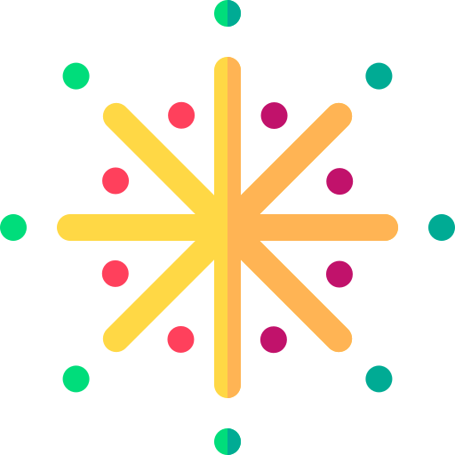 fajerwerki Basic Rounded Flat ikona