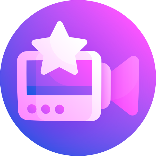 영화 앱 Gradient Galaxy Gradient icon