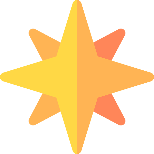 gwiazda Basic Rounded Flat ikona