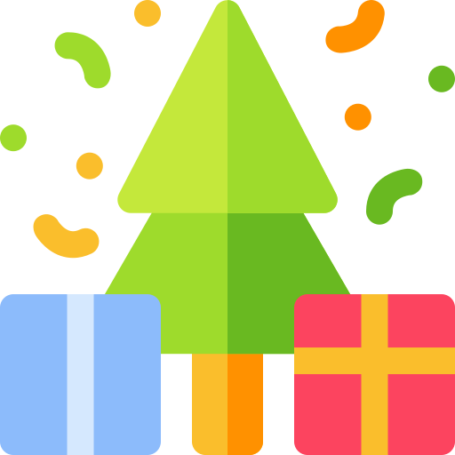 Christmas tree Basic Rounded Flat icon