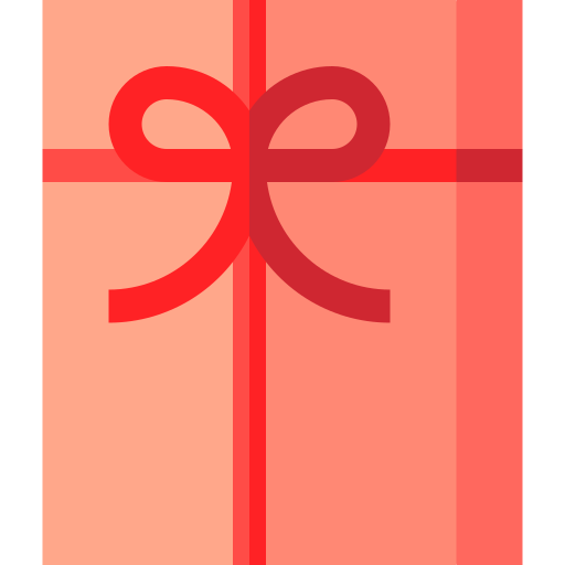 Рождественский подарок Basic Straight Flat иконка