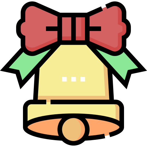 campana de navidad Detailed Straight Lineal color icono
