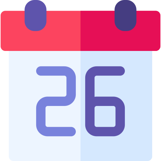 calendario Basic Rounded Flat icono