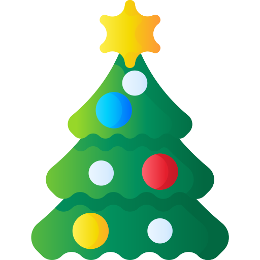 Christmas tree 3D Basic Gradient icon