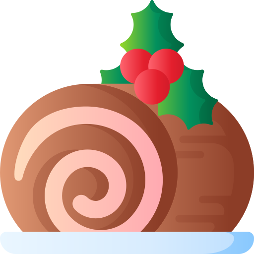 Christmas log 3D Basic Gradient icon