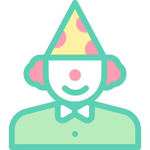 clown Detailed color Lineal color icon