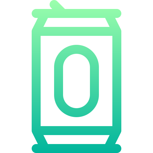 Beer can Basic Gradient Lineal color icon