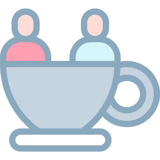 paseo en taza de té Detailed color Lineal color icono
