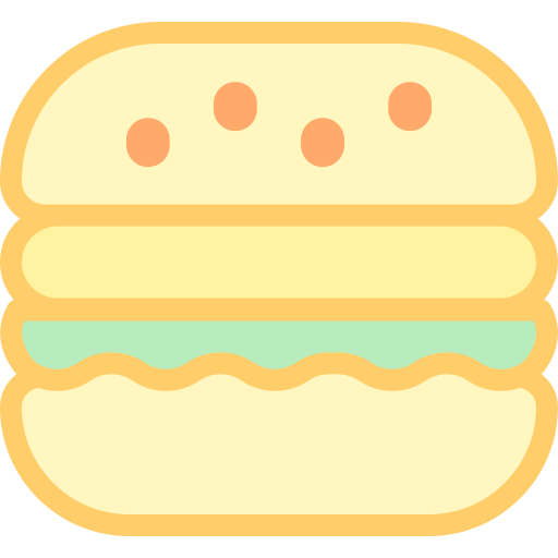 hamburger Detailed color Lineal color icon
