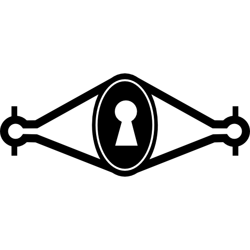 variante di forma vintage buco della serratura  icona