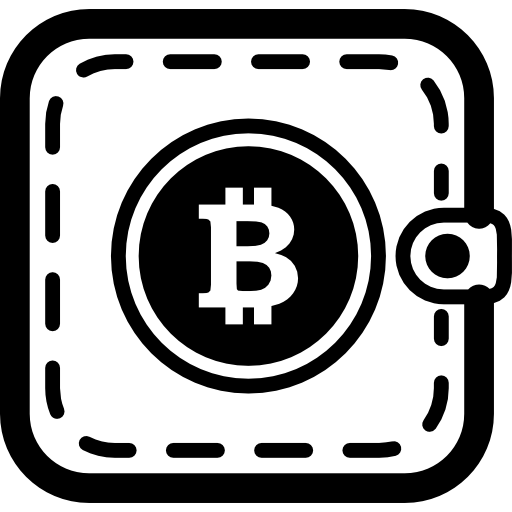 tasca o portafoglio bitcoin  icona