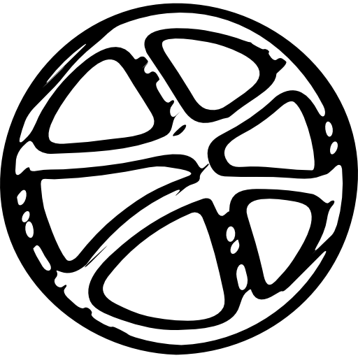 ドリブルのスケッチのロゴ  icon