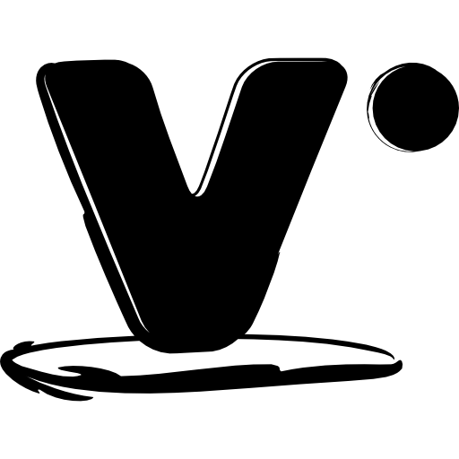 vippie ha abbozzato il logo sociale  icona