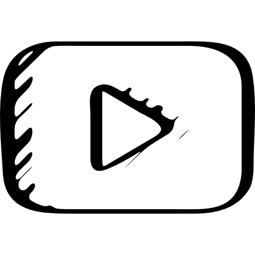 variante do esboço do botão de reprodução do símbolo do youtube  Ícone