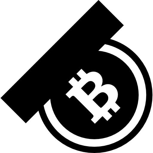 simbolo bitcoin con opzione di prelievo  icona