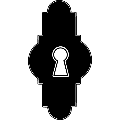 Huge keyhole with design variant  icon