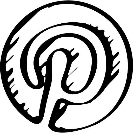 Pinterest sketched logo  icon