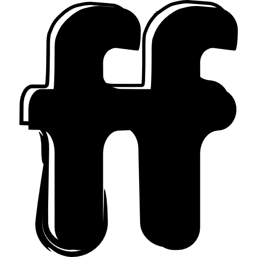 schets van het friendfeed-logo  icoon