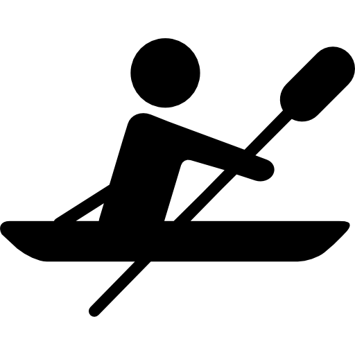 silueta de remo paralímpico  icono