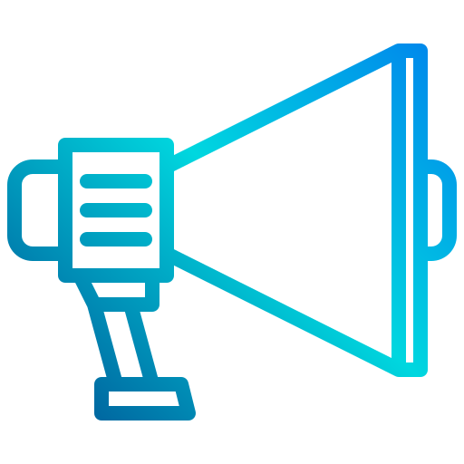 megáfono xnimrodx Lineal Gradient icono