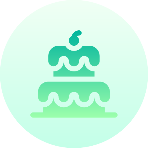 ケーキ Basic Gradient Circular icon