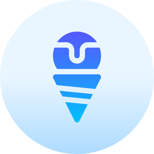 Ice cream cone Basic Gradient Circular icon