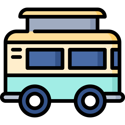 autocaravana Special Lineal color icono