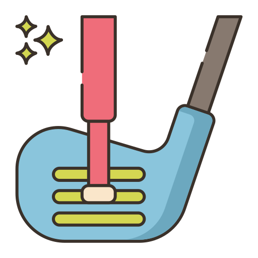 equipamento de golfe Flaticons Lineal Color Ícone