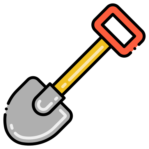 Shovel Flaticons Lineal Color icon