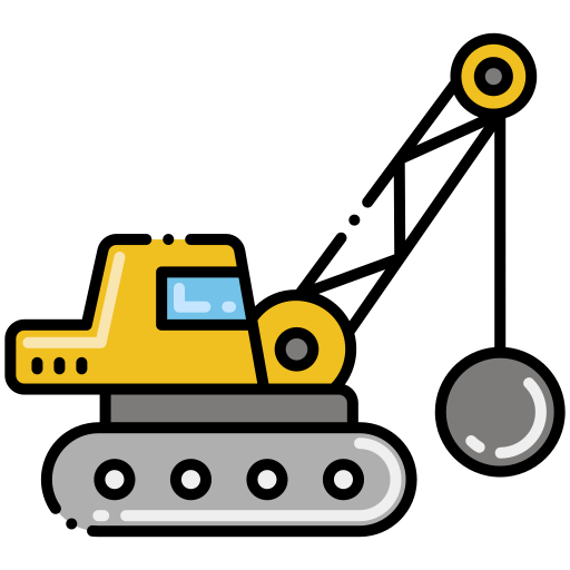 Wrecking ball Flaticons Lineal Color icon