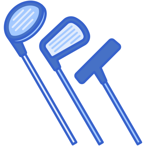golfclubs Flaticons Lineal Color icon