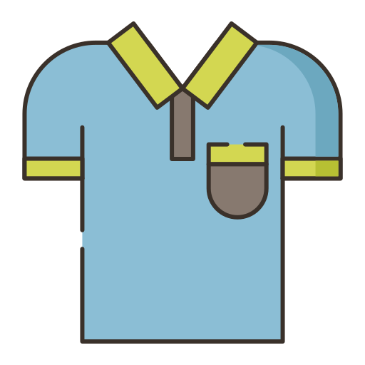 shirt Flaticons Lineal Color icoon