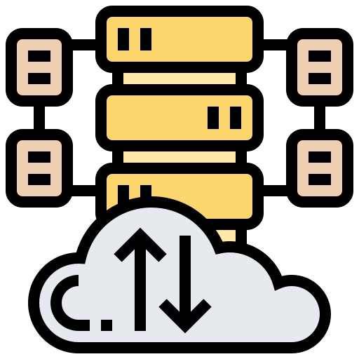 cloud-speicher Meticulous Lineal Color icon