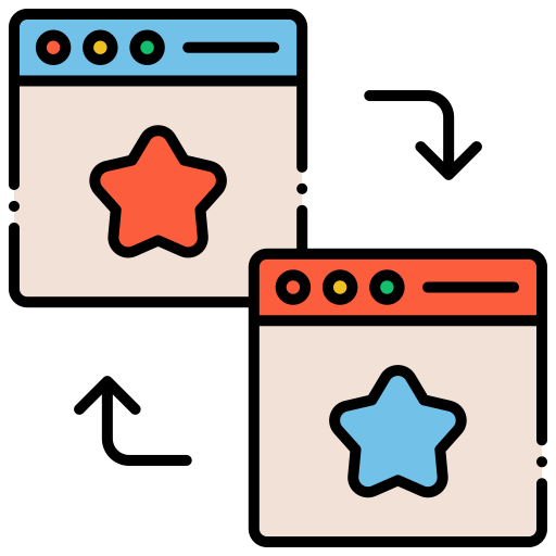 collegamento Flaticons Lineal Color icona